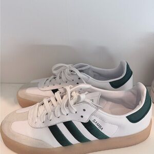 Adidas Women’s Green & White Samba Sneakers